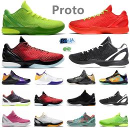 6 5 Proto Hommes Chaussures de basket-ball Sneaker Reverse Grinch Mambacita Del Sol All Star 6s Big Stage Alternate Bruce Lee Chaos Prelude 5s Baskets de sport pour hommes 40-46