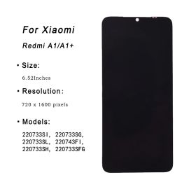 6.52 "Oorspronkelijke maat LCD voor Xiaomi Redmi A1 LCD -display voor Redmi A1+ Display 220733SFG 220733SG LCD Touch Screen Digitizer