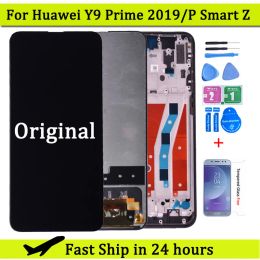 6.59 '' Origineel display voor Huawei Y9 Prime 2019 LCD met touchscreen Digitizer-assemblage voor Huawei P Smart Z STK-LX1 LCD