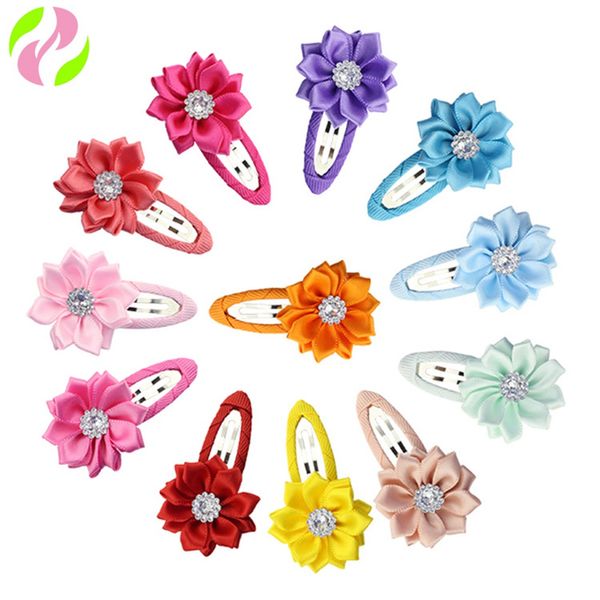 Pinza para el pelo con flequillo de 6,5 cm, tocado de flores, pasadores bonitos para niños, horquillas trenzadas a la moda, accesorios para el cabello 1754