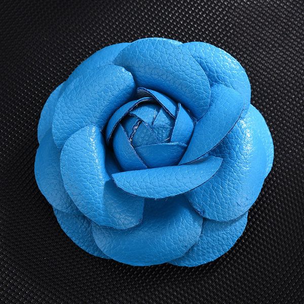 6,5 cm PU Rose Head Grand rouge artificiel Rose Fleur Applique Artisanat Couber Fake Flowers Heads For Doy Clothes Chaussures Decor