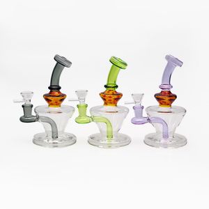 6.5 pouces Coloré 14mm femelle Bong En Verre Populaire Haute Qualité Conduites D'eau Perc Bong En Verre En Gros pour Adulte