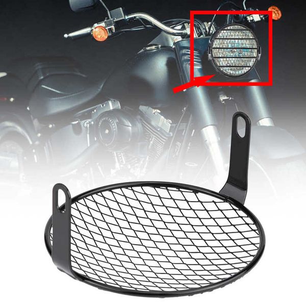 6.5 pouces moto universel Vintage phare protecteur rétro gril lumière lampe couverture pour Ducati Chopper Yamaha CafeRacer