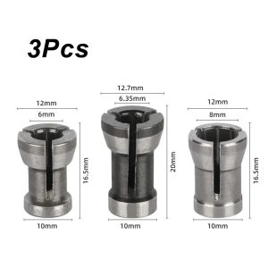 6/6.35/8mm Collet Chuck Adapter Graving Trimming Machine Elektrische router Frees Cutter Accessoires Power Tools Router Bits