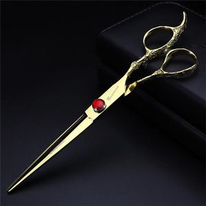 6 7 pouces japon 440c ciseaux à cheveux ciseaux de coiffure professionnels salon forme coupe amincissement tools234o