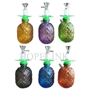 6,7 inch hoge ananas glazen bong waterpijpen rookaccessoires met verwijderbare downstem en mondstuk kleur willekeurig