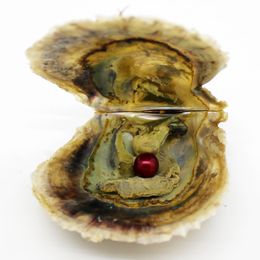 6-7mm rouge #17 accessoires de bijoux Pearl Oyster emballés sous vide