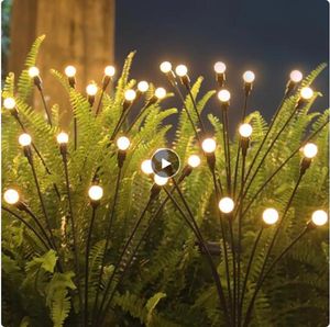 Le jardin à énergie solaire de 6/8/10 LED allume les lucioles allume les lumières vibrantes imperméables extérieures de balancement pour la décoration de voie de Patio