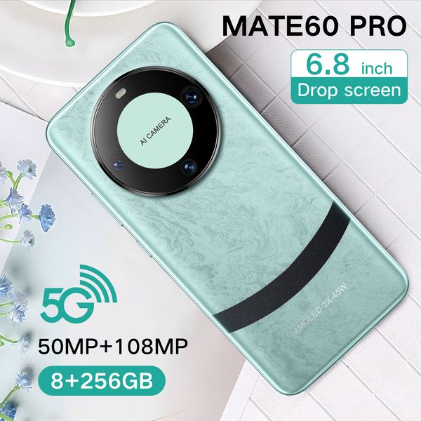 6.8 HD Mate60 Pro Smartphone HM OS 4.0 Phone mobile en gros