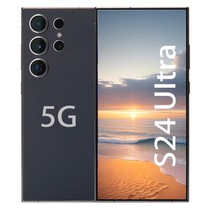 6.8 pulgadas 5G S23 S24 S24 Ultra celda Teléfonos Desbloqueo de la pantalla táctil Androids S24 Smartphone Camera Teléfono HD Pantalla HD Reconocimiento de la cara 256GB 1 TB Local Warehouse