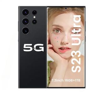 6,8 pouces 5G S23 Ultra téléphones portables déverrouiller écran tactile téléphone mobile entrepôt local androïdes s23 Smartphone caméra téléphone écran HD reconnaissance faciale