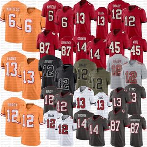 6 Baker Mayfield Tom Brady camisetas de fútbol Mike Evans Devin White Chris Godwin Vita Vea Antoine Winfield Jr Kyle Trask