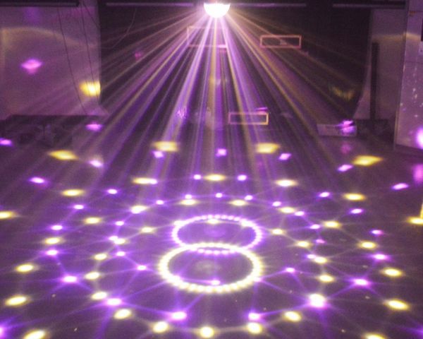 6 canales DMX512 Control Digital LED RGB Crystal Magic Ball Effect Light DMX Disco DJ Iluminación de escenario Envío gratis al por mayor