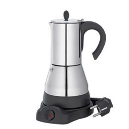 Ensemble de 6 tasses à café, cafetière électrique Geyser Moka, Machine à café, expresso, percolateur, cuisinière en acier inoxydable 253p