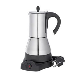 6 Koffiekopjes Koffiesets Elektrische geiser Moka-maker Koffiezetapparaat Espressopot Expresso Percolator Roestvrijstalen kookplaat 284O