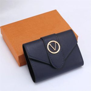 6 kleuren designer portemonnee portemonnee voor dames heren portemonnees mini met doos kaarthouder clutch luxe tas