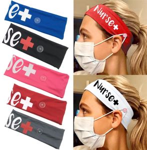 6 couleurs élastique lait infirmière infirmière têtes bouton bouton de cheveux sport sueur turban stretch stretwear accessoires accessoires de boucle jj58135994