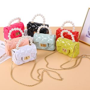 Bolso de concha para niños de 6 colores, bolso con patrón en relieve de estilo coreano, bolso cruzado para niñas pequeñas, Mini bolso con cadena