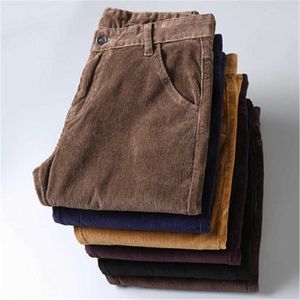 6 kleuren heren corduroy casual broek 2020 herfst winter nieuwe stijl zakelijke mode stretch reguliere fit broek mannelijke kleding y0927