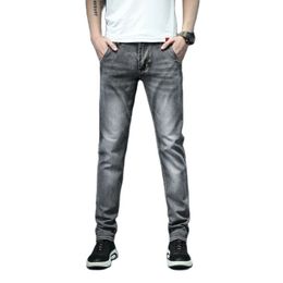 6 kleuren mannen strekken een skinny jeans mode casual slanke spiegel eerbroeken mannelijke blauw groen zwart kaki witte broek mannetje