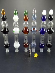 6 Couleur Nector Collector 6 Couleurs Sans Concentré De Paille À Ongles En Titane De 14mm Collecteur De Nectar De Paille Dab Pas De Bong En Verre À Pointe En Titane GR2