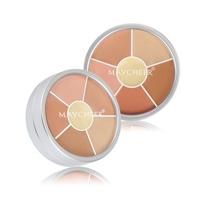 6-kleuren zachte focale concealer palet acne spot Donkere cirkels verwijderen gezicht contouren concealers langdurige waterdichte natuurlijke make-up