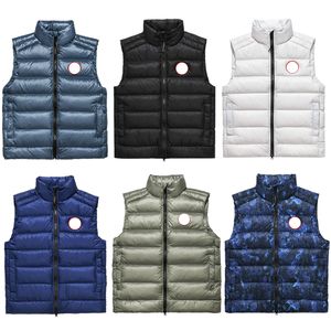 6 couleurs Vêtements de créateurs Top Qualité Canada Mens Gilet Blanc Duck Down Veste Casual Body Warmer Femmes Gilet Ladys Gilets Highend Body Warmers Manteau d'hiver XS-XXL