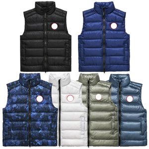 6 couleurs Vêtements de créateurs Top Qualité Canada Crofton Gilet Blanc Canard Down Gilets Hiver Hommes Body Warmer Femmes Gilet Ladys Gilet Haut de Gamme Hiver Body Warmers XS-XXL