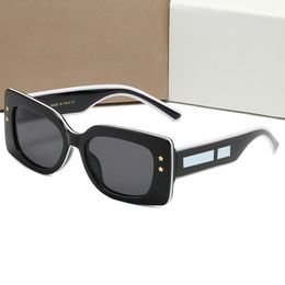 6 Kleuren Designer Zonnebrillen Voor Vrouwen UV 400 Gepolariseerde Glazen Zonnebril Mannen Met Zijletters Goggle Reizen Brillen