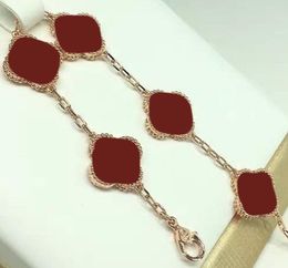 6 couleurs mode classique 4/trèfle à quatre feuilles bracelets porte-bonheur chaîne de haute qualité agate coquille mariage cjeweler pour hommes femmes cadeaux