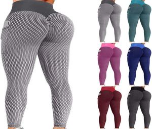 6 kleuren Mode yogabroek voor meisjes Legging ps-maat gym stretch sportbroek Fitness hoge taille lift bil Tummy Control Running Tights legging2009072