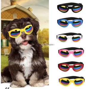 6 kleuren opvouwbare hondbril middelgrote grote hond huisdierbril huisdierbril waterdichte hondenbeschermingsbril uv-zonnebril gratis verzending