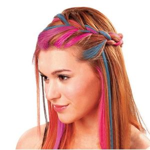 6 couleurs couleurs de cheveux cheveux en poudre de craie temporaire facile à laver les cheveux pastel colorant couleur peinture beauté pastels salon coiffure coiffure outils