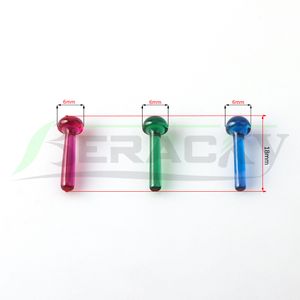 Beracky Ruby Emerald Sapphire Mushroom Pillar 6 * 18 mm Fumar píldora sólida para Terp Slurper Quartz Banger Smoke Blender Nails Glass Water Bong Dab Rigs Pipes