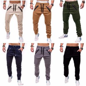 6 couleurs Jogger Pantalon Skinny Men Fashion Long Pantal