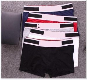 6 kleuren/lot designer boksers merken onderbroek sexy klassieke heren bokser casual shorts ondergoed ademende katoenen ondergoed