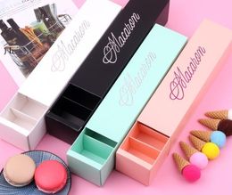 6 couleurs Macaron emballage mariage bonbons faveurs cadeau Laser boîtes en papier 6 grilles chocolats boîte/boîte à biscuits GWA13157