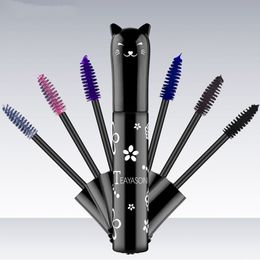 6 kleuren mascara waterdichte snelle droge wimper extensie make-up tools wimpers blauw roze paars zwart voor schoonheid