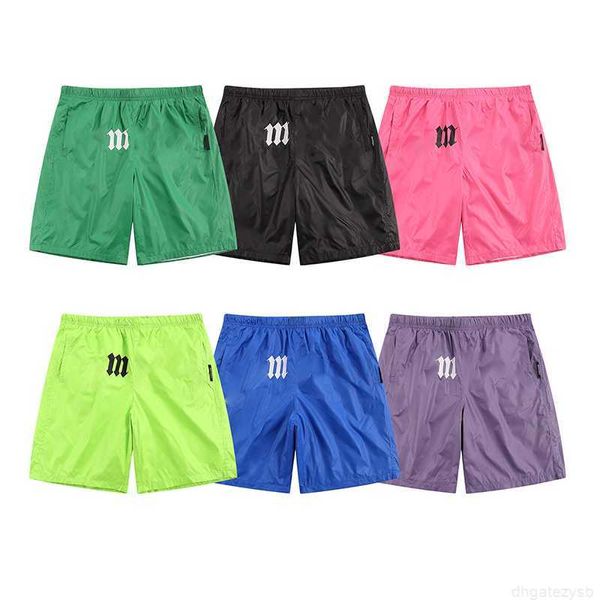 6 colores Pantalones cortos de malla para hombre Pantalones cortos de diseñador para mujer Tira de letras bordadas Ropa casual Ropa de playa de verano Zcve