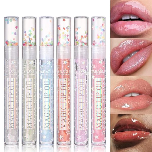 6 colores Mirror Pearl Lip Glaze Lipstick Lipstick Professional Lips Herramienta de maquillaje para mujeres Girls Lipstick Lip Gloss Cosmética