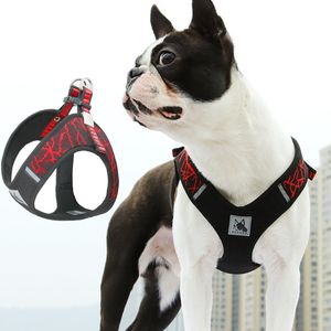 6 couleurs harnais de poitrine pour chien de compagnie mode tissage respirant harnais pour chiens de compagnie pour chiens moyens et grands DHL livraison gratuite