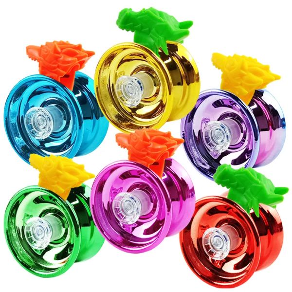 6 colores Professional Yoyo Toy Aluminio Aluminio Aleación Niños Jefes