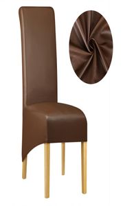 Housse de chaise en tissu cuir PU, 6 couleurs, housse de siège de salle à manger imperméable, housse de siège pour Banquet el, protection 7367947