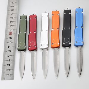 6 couleurs Poignée arrondie 70-UT mini Series Micro Ultra Tech Couteau automatique EDC Couteaux de poche tactiques militaires D2 Lame Double Edge UT85 Outil