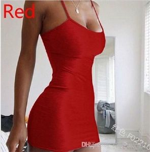 6 colores Tamaño S-3XL vestidos para mujer Vestido corto de verano 2020 para mujer sexy club vendaje vestidos de fiesta Tallas grandes ropa de mujer Tops 004