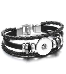 Bracelet en cuir en cuir à 6 couleurs rétro à la main bracelet en cuir tressé bracelet bracelet fit 18 mm bijoux5017965