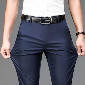 6 couleurs Spring and Automne Slim Slim Casual Pantalon Fashion Business Pantalons Mince Pantalons classiques Style 211112