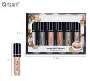 6 colores Hengfang Líquido Impermeable Diamante Brillo Sombra de ojos Maquillaje Cosméticos Blanco Cobre Colores Marca Shimmer Sombra de ojos 8789662