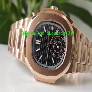 6 couleurs Top hommes montres en or rose 5980 1R automatique mécanique luxe bracelet pliable cadran haute qualité saphir hommes sport montre218M