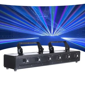 6 ogen 2w DJ Rgb Full Color 3D Animatie laser bar Projector Licht 6 Lens Beam Bar Pub disco Dance Show Dj Stage party Lights